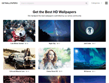 Tablet Screenshot of getwallpapers.com